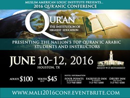 MALI Conference on Arabic Houston TX June 10-12 Masjid Warithudeen Mohammed