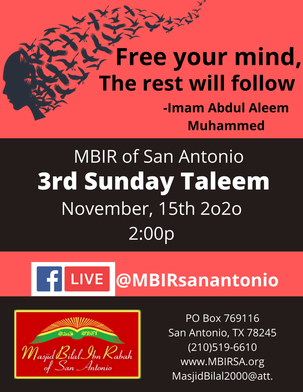 Taleem Nov 15 2pm Facebook live