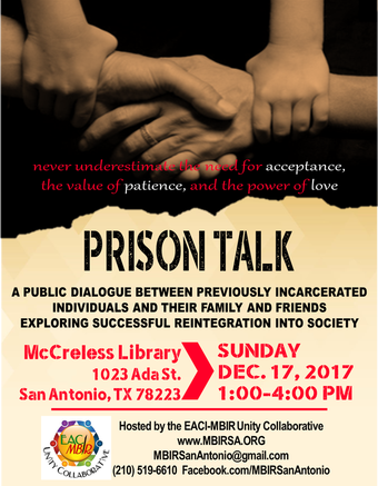 Prison Talk McCreless Library December 17 1 PM