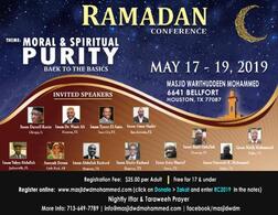 Ramadan Session May 17-19 Masjid WDM Houston