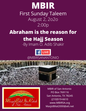 Taleem Aug 2 2:00 Facebook Masjid Bilal Ibn Rabah