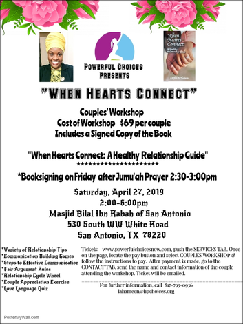 When Hearts Connect Couples Workshop April 27